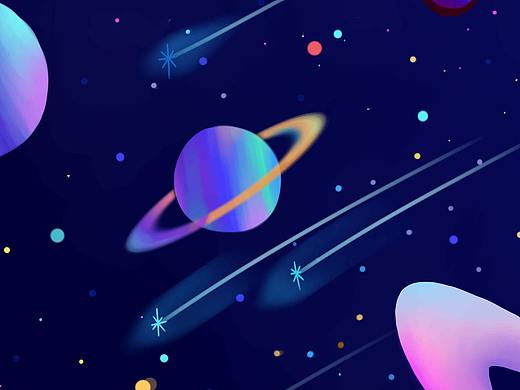 星空与7   流星