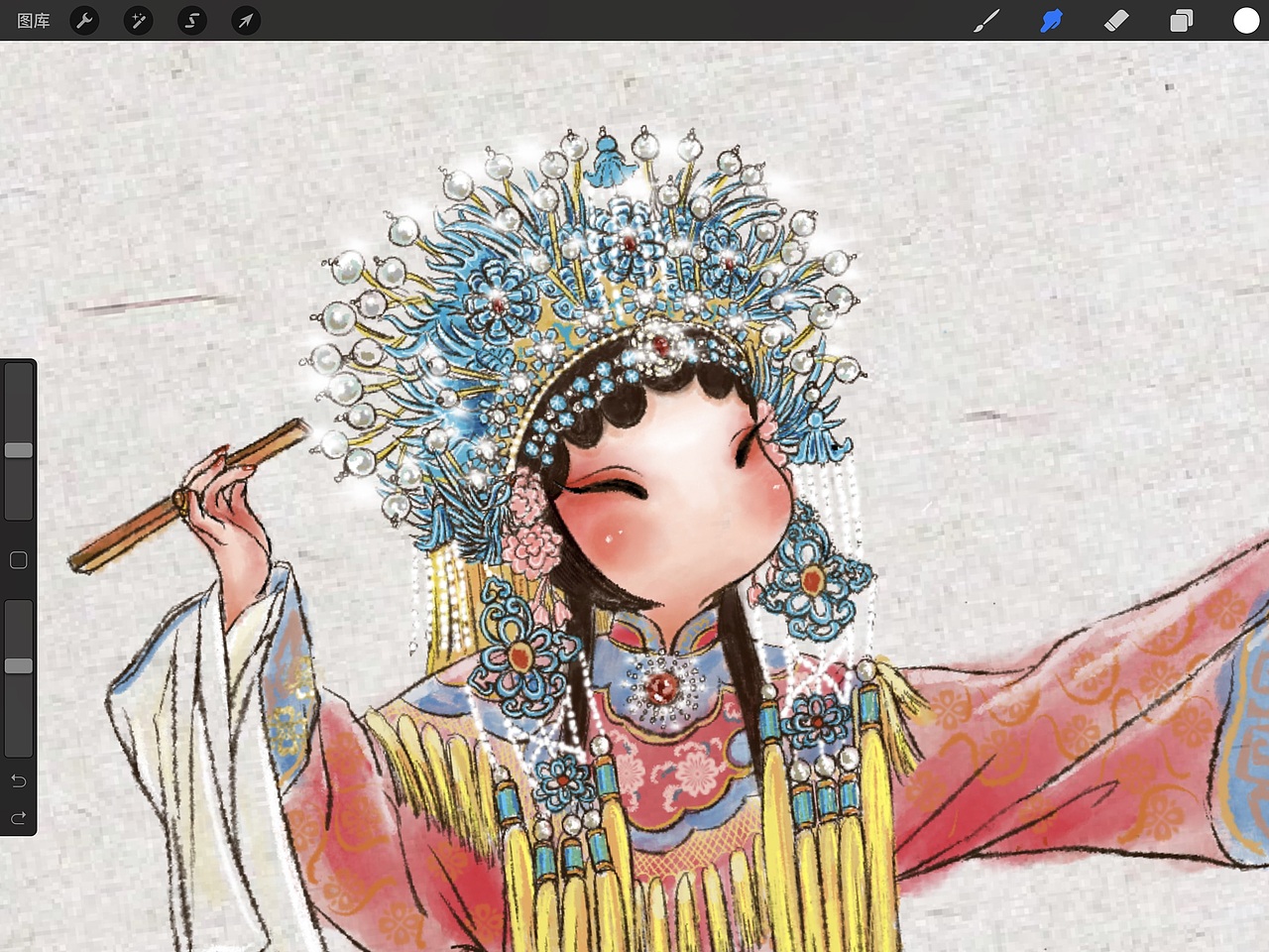 贵妃醉酒（图ZMjA3Mzg0NDU2） - 艺术插画 - 站酷设计师楹楹yang原创素材 - 站酷ZCOOL