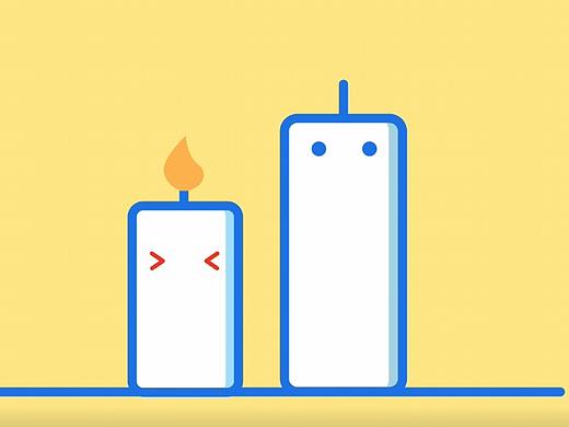 ae动效练习——小蜡烛