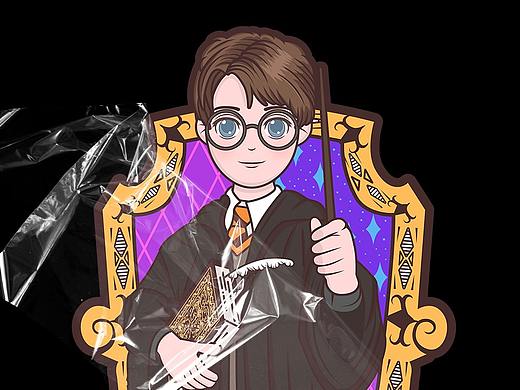 【潮流插畫】人物練習(xí) 哈利波特（個人主頁-ZNTI1OTk2OTI=） - 新銳潮流插畫 - 站酷設(shè)計師FANMORE泛墨原創(chuàng)素材 - 站酷ZCOOL