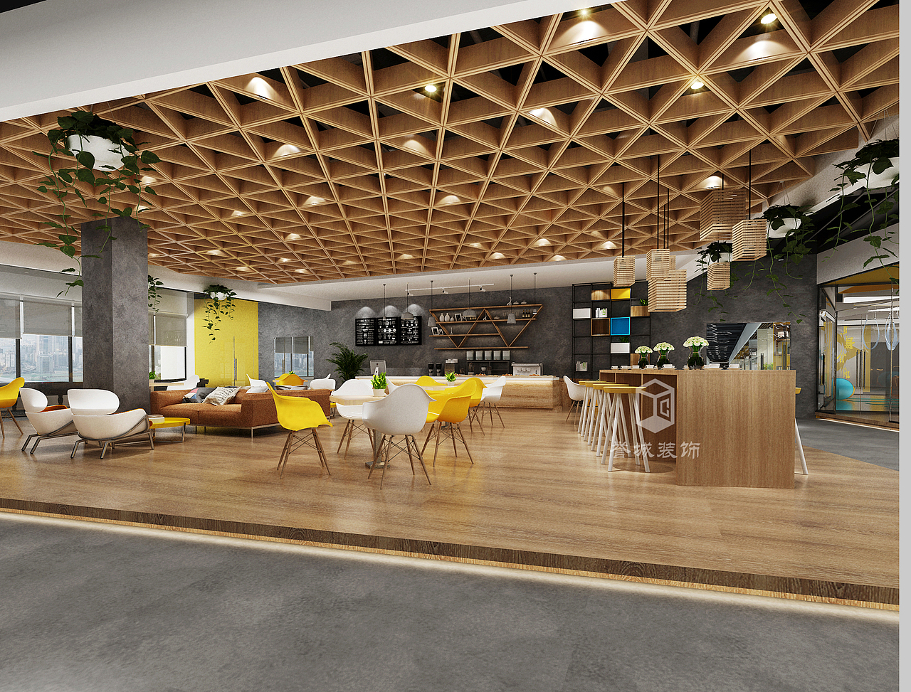 办公室设计(承接室内施工图效果图制作)