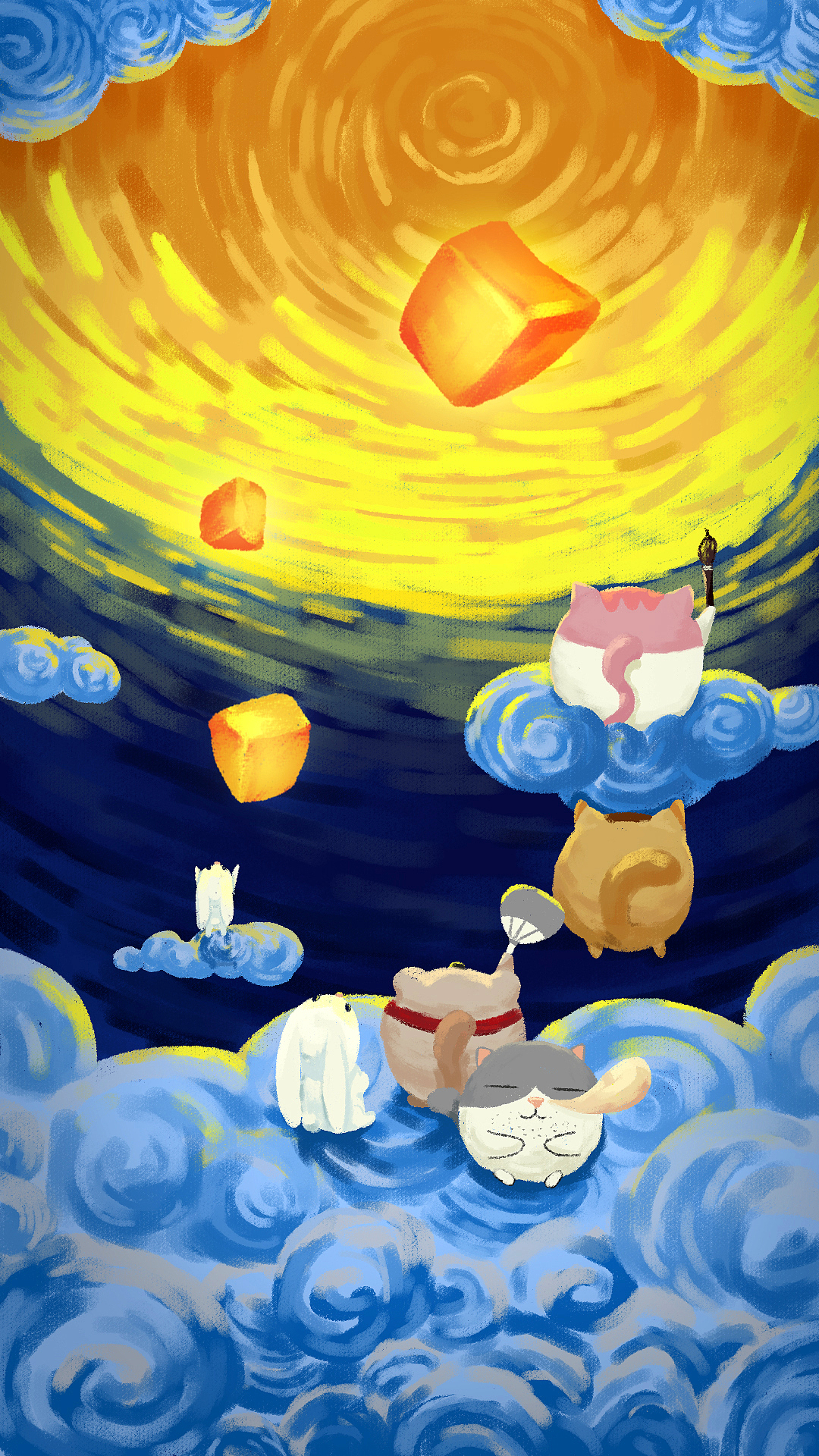 中秋（图ZMjY5OTQxODk2） - 创作习作 - 站酷设计师鲨鱼莱莱啊啊啊原创素材 - 站酷ZCOOL