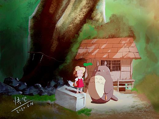 龍貓森林（個(gè)人主頁(yè)-ZNDU1MDI0NDg=） - 創(chuàng)作習(xí)作 - 站酷設(shè)計(jì)師三白草原創(chuàng)素材 - 站酷ZCOOL