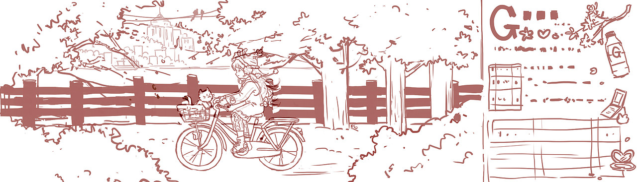 佳得乐 樱花味运动饮料瓶贴 插画习作