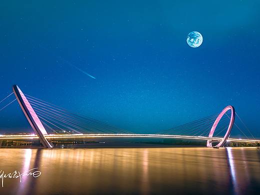 月·夜·桥（个人主页-ZNDY0OTQ1MzI=） - 环境/建筑摄影 - 站酷设计师邪要离Yaro原创素材 - 站酷ZCOOL