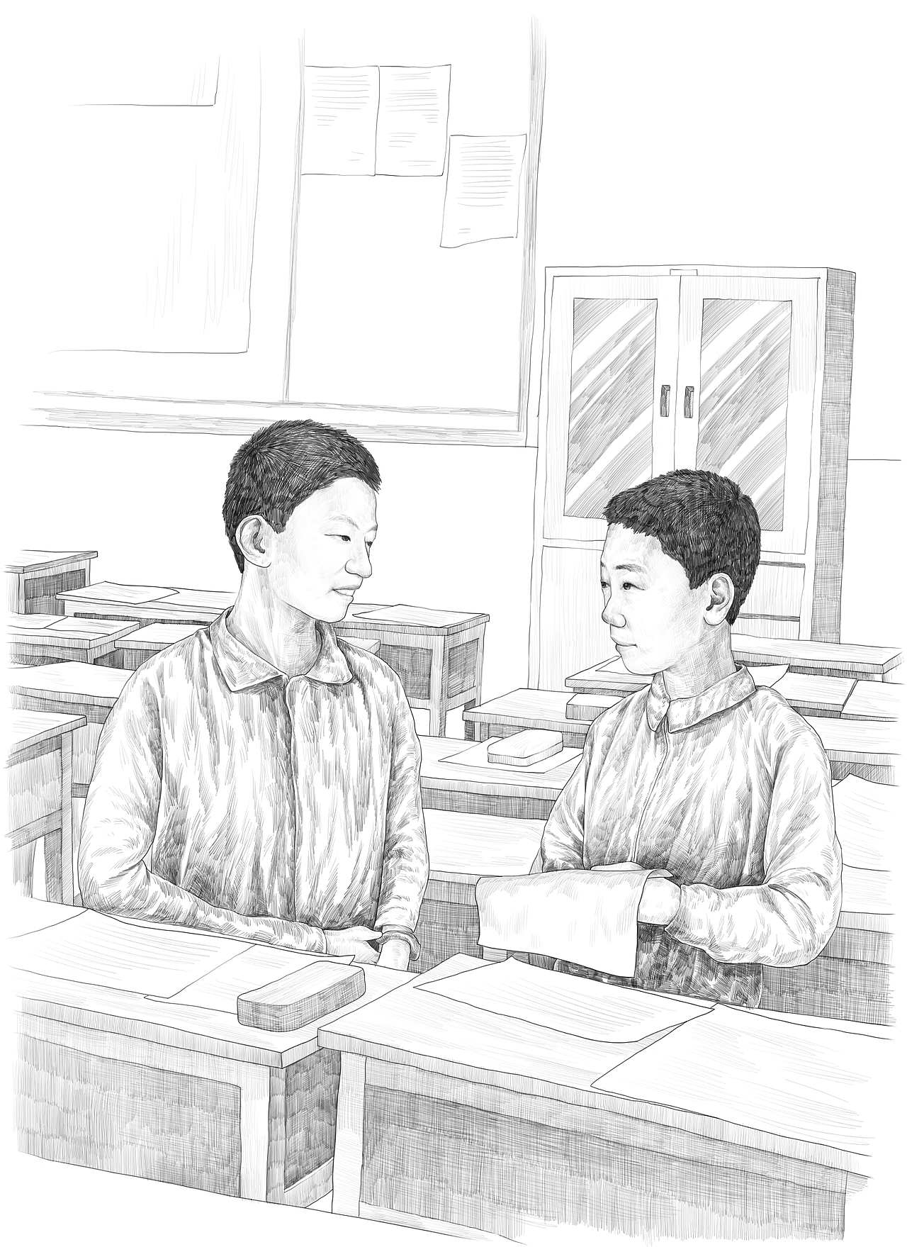 杂交水稻之父袁隆平插画