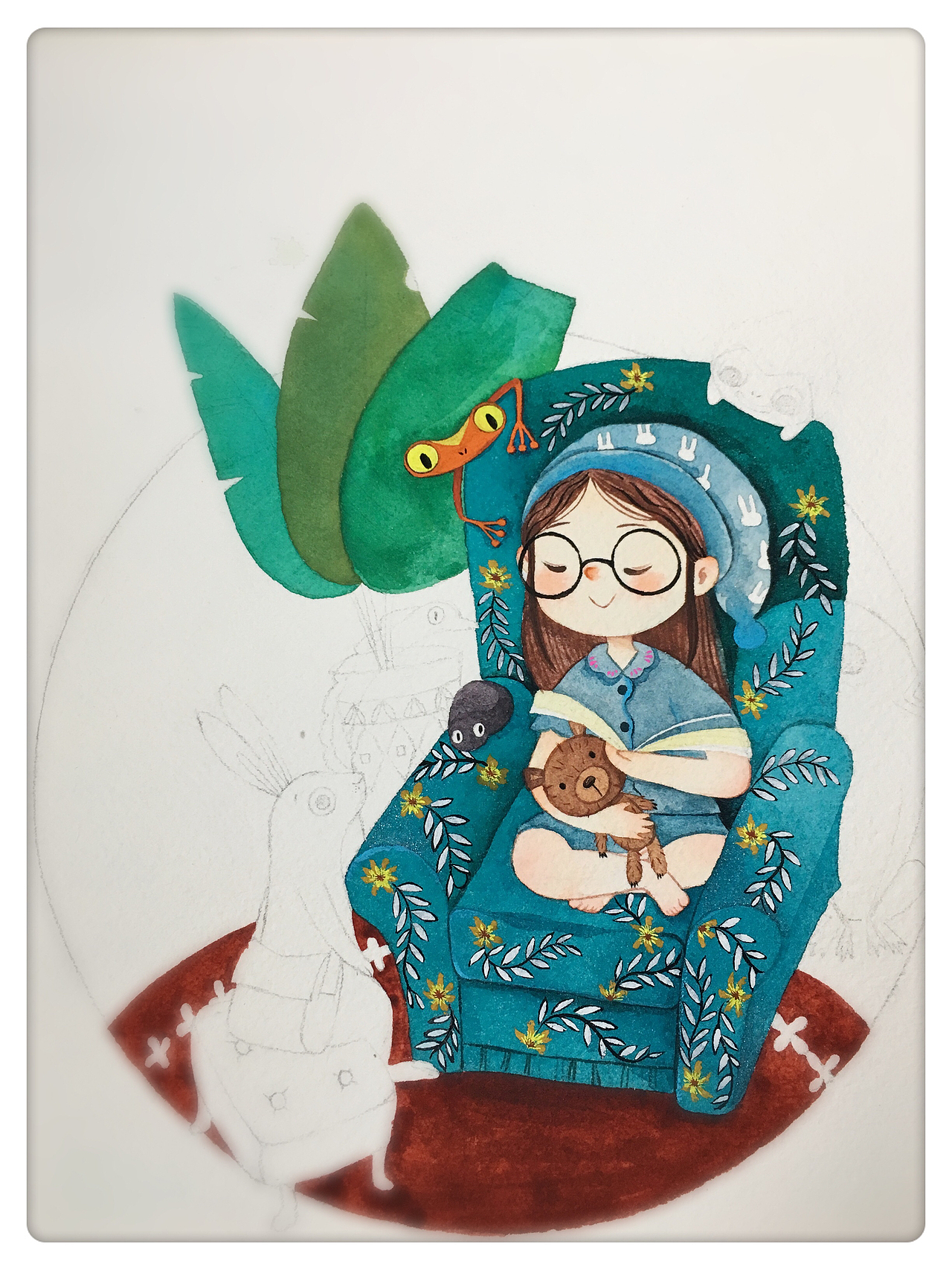 《小兔子听故事》