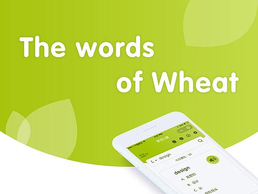 單詞小麥小程序（個人主頁-ZMjg2NDg4ODQ=） - APP界面 - 站酷設計師ice_fish原創(chuàng)素材 - 站酷ZCOOL