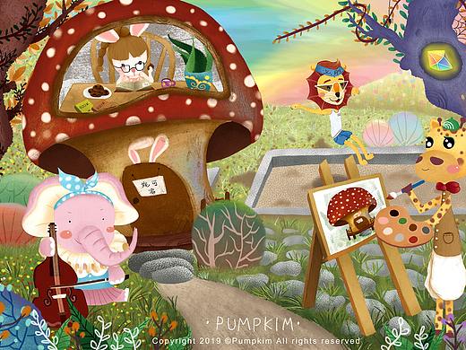 我的动物朋友们（个人主页-ZMzk1Nzc2MTI=） - 儿童插画 - 站酷设计师南瓜菲原创素材 - 站酷ZCOOL