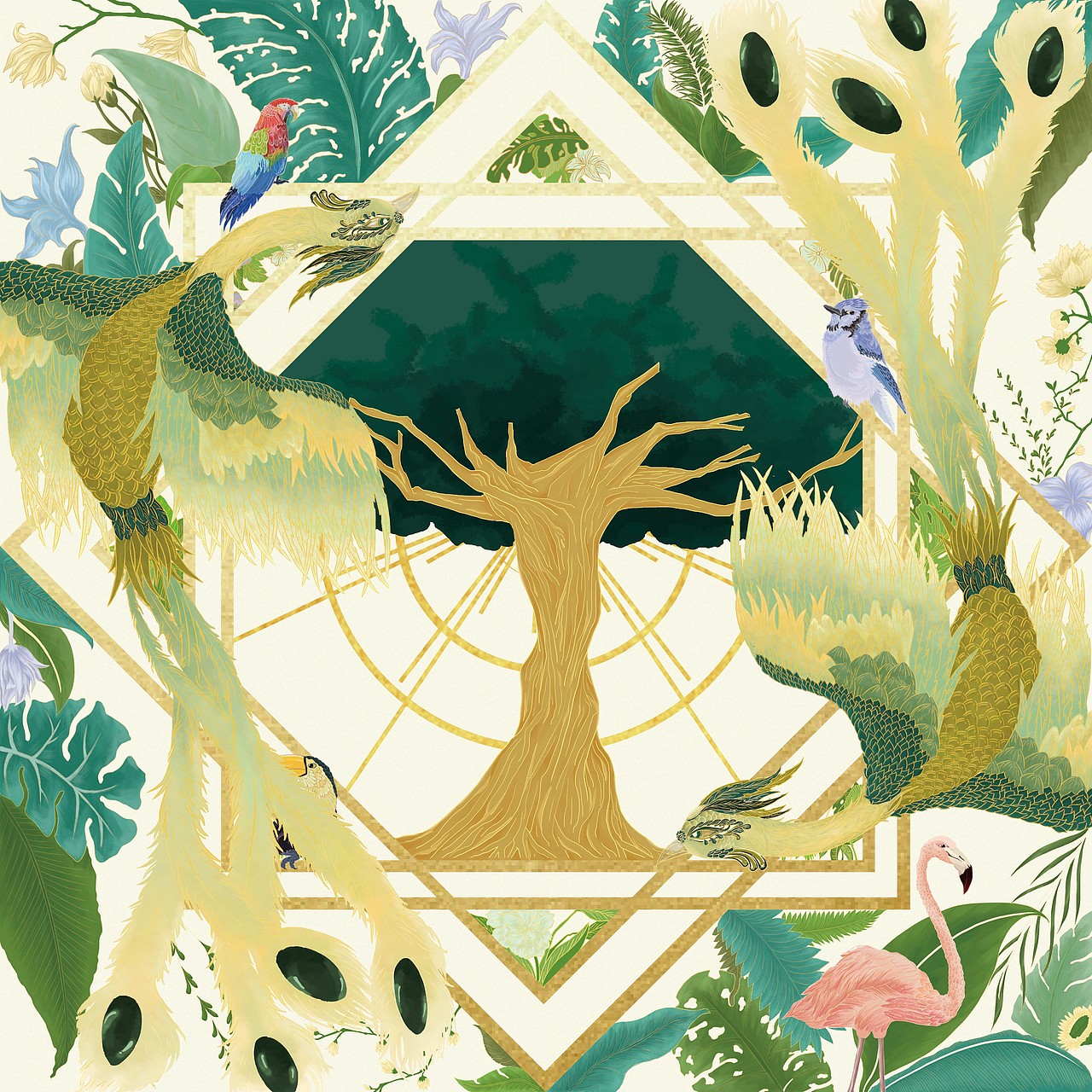 手繪原創(chuàng)絲巾/鳳凰元素（圖ZMjE3OTc5MDY4） - 創(chuàng)作習(xí)作 - 站酷設(shè)計(jì)師wxnzylpaji原創(chuàng)素材 - 站酷ZCOOL