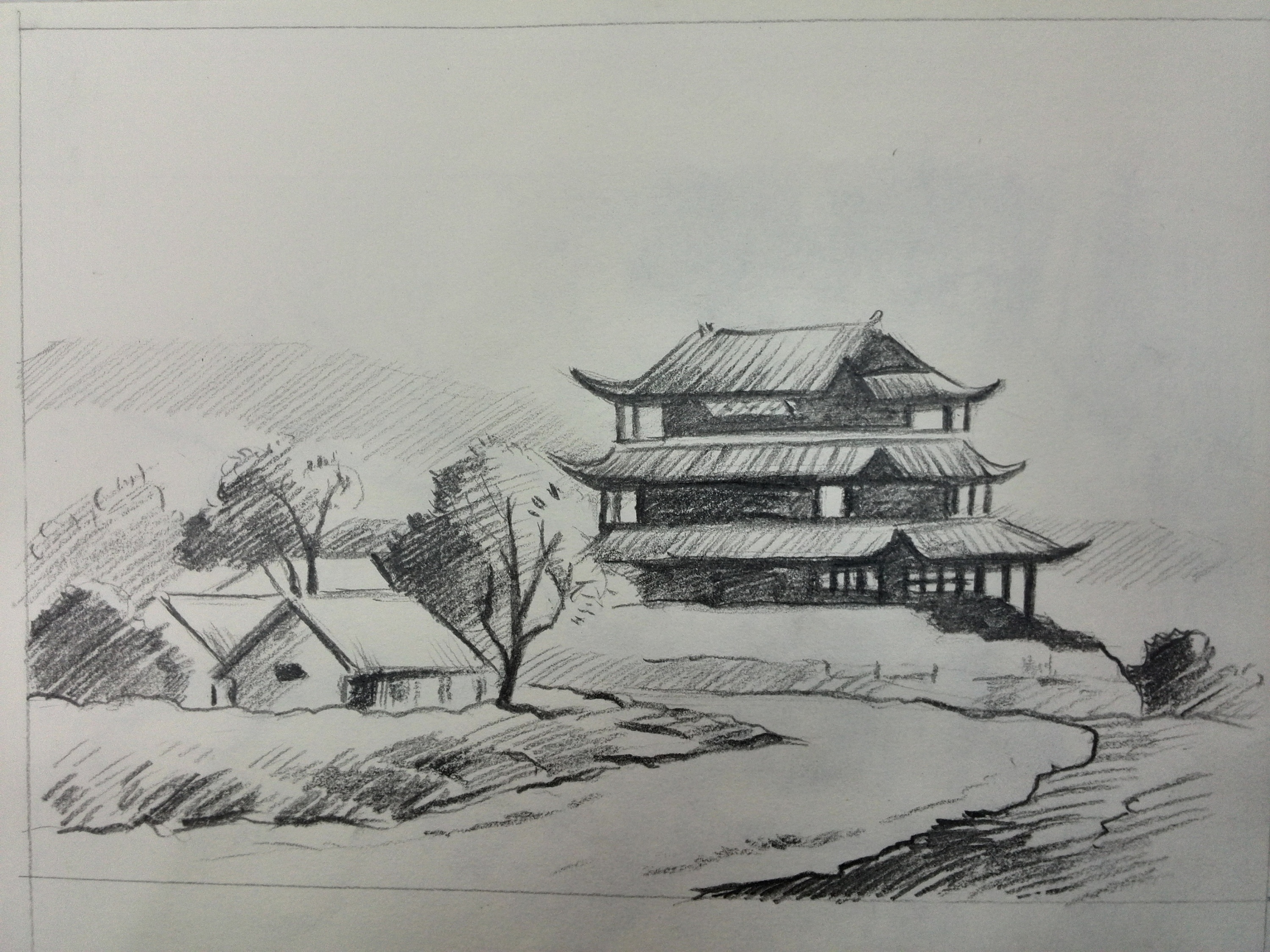 临摹速写 素描|纯艺术|绘画|妖尾april - 临摹作品 - 站酷 (zcool)