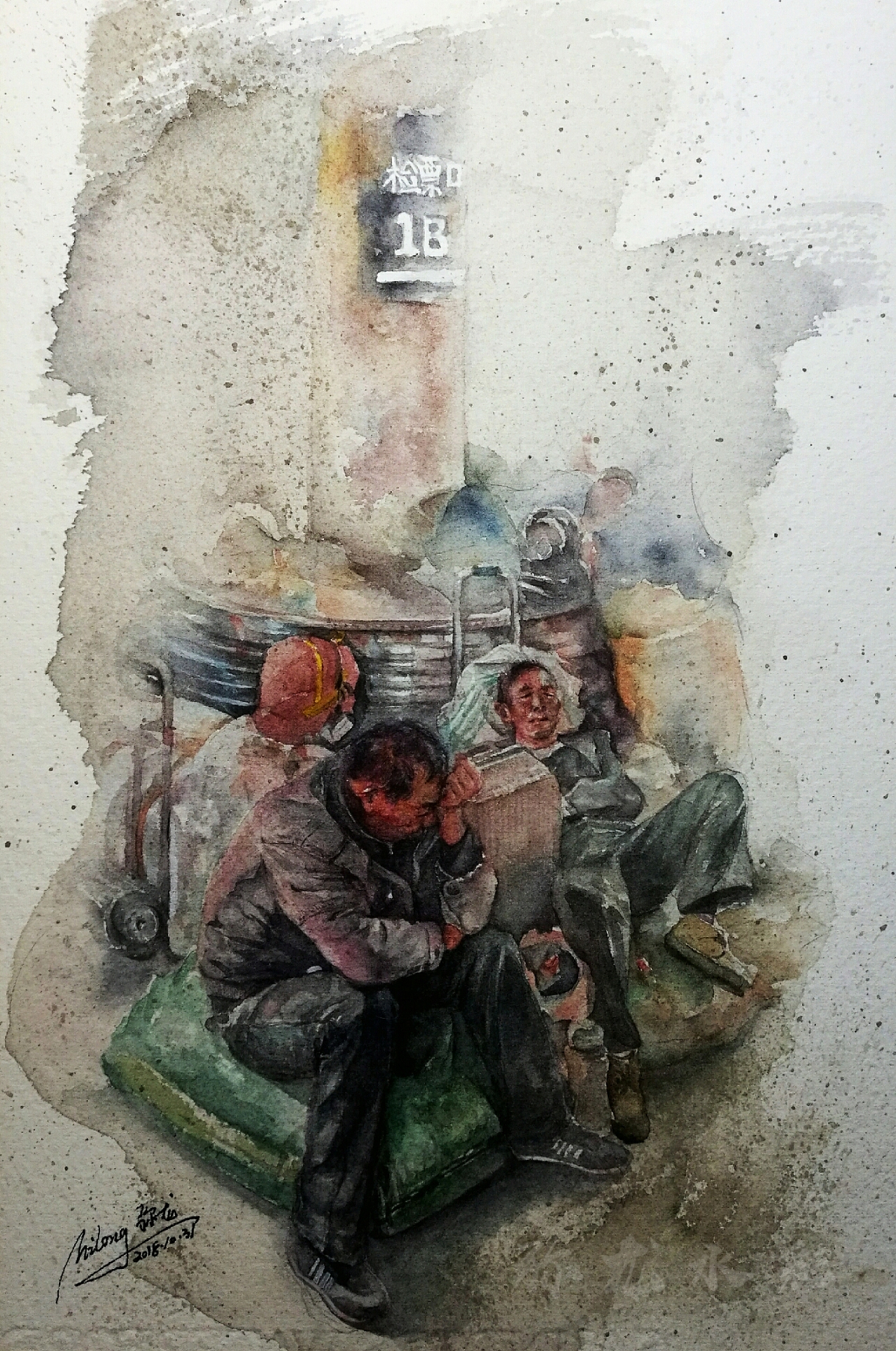 弥龙水彩-望乡客（图ZMTMzNTMyNTQ0） - 绘画 - 站酷设计师弥龙水彩原创素材 - 站酷ZCOOL