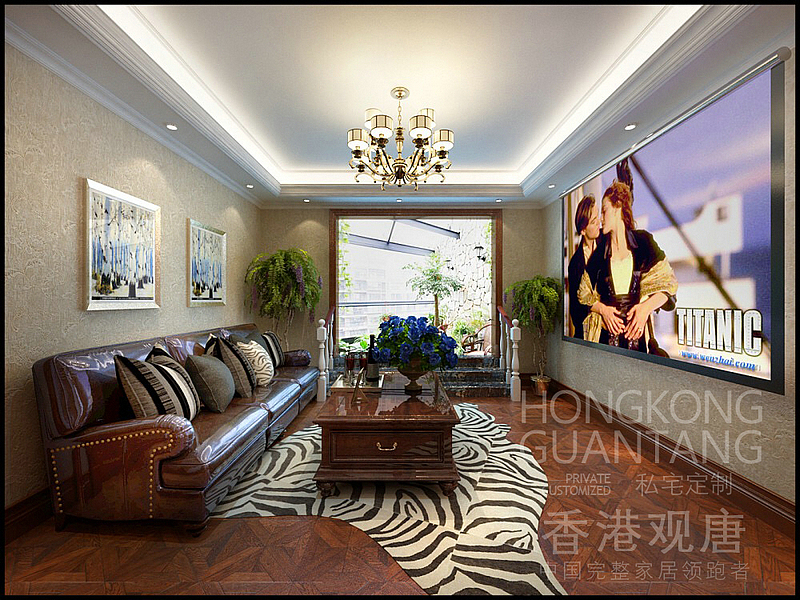 滕州香舍水郡顶楼复式280平方古典美式风格装修效果图（图ZMTkwMTA3NTg4） - 家装设计 - 站酷设计师滕州观唐原柳娜原创素材 - 站酷ZCOOL