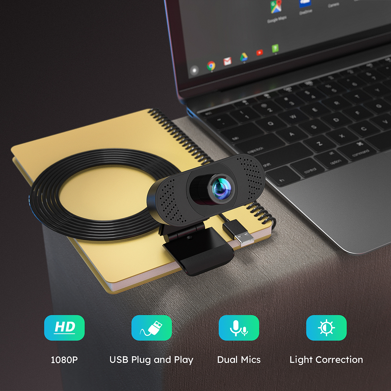 网络(电脑)摄像头广告图(渲染,合成)--记录工作