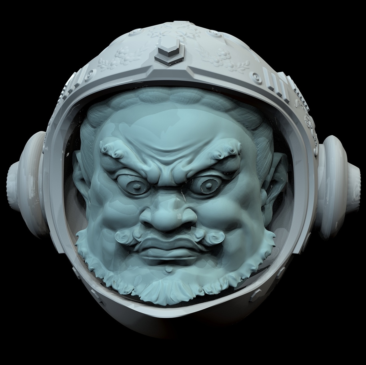 雕塑｜《风调雨顺-四大天王》局部，详见主页（图ZMzYyNjUzNTUy） - 雕塑 - 站酷设计师周章雕塑原创素材 - 站酷ZCOOL