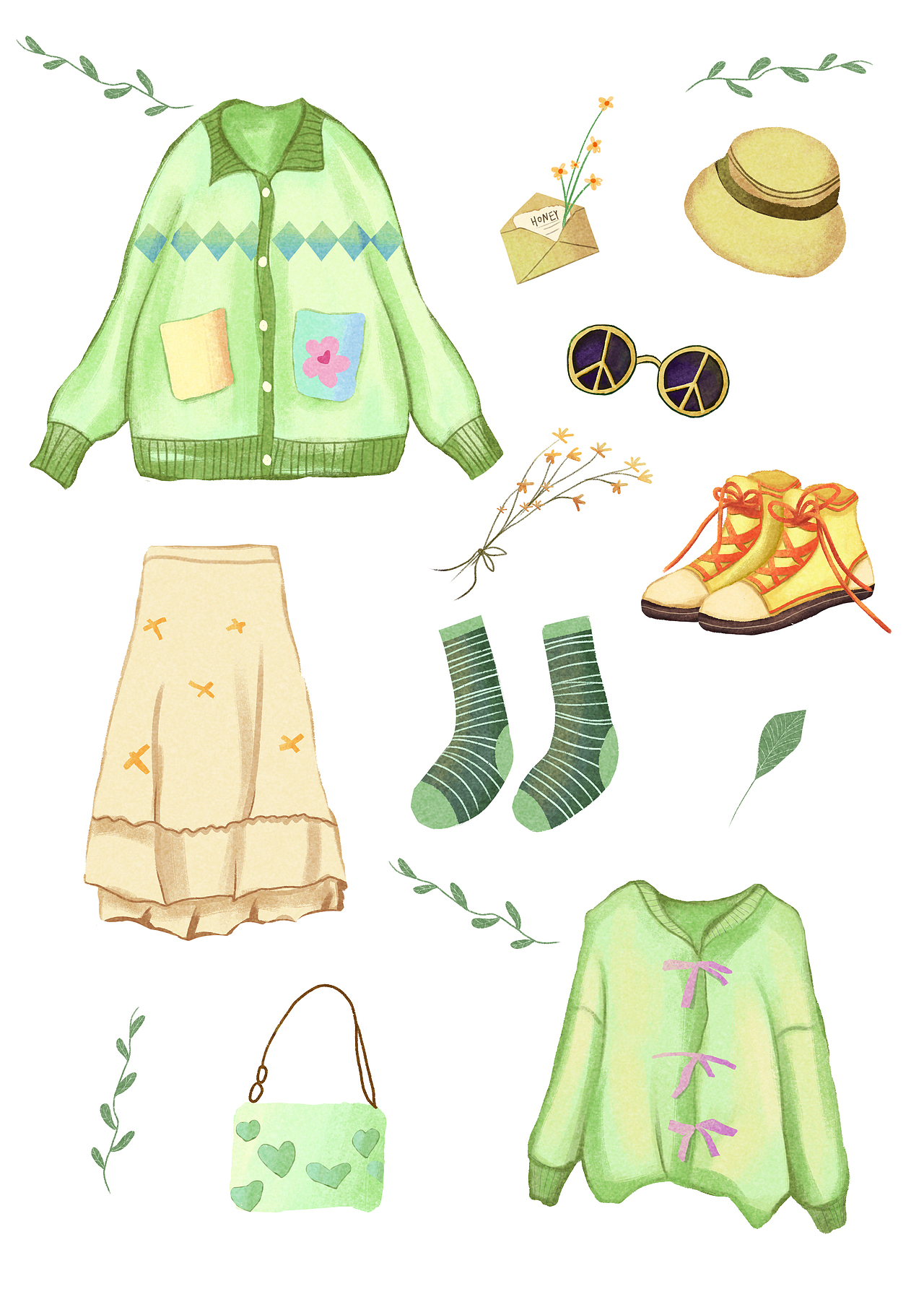 插画作品（图ZMjk1NDY2NDcy） - 商业插画 - 站酷设计师念清净原创素材 - 站酷ZCOOL