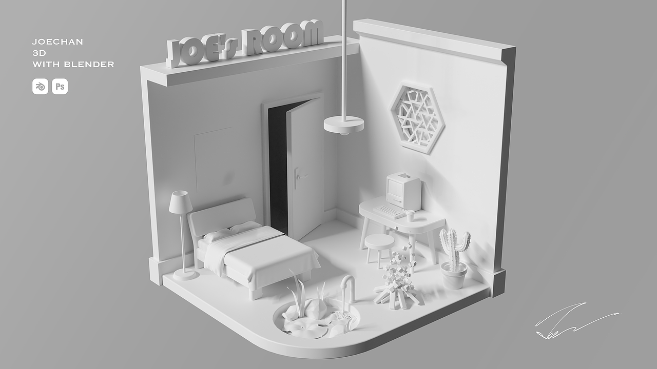 【Learning Blender 3D】入门之Joe's Room
