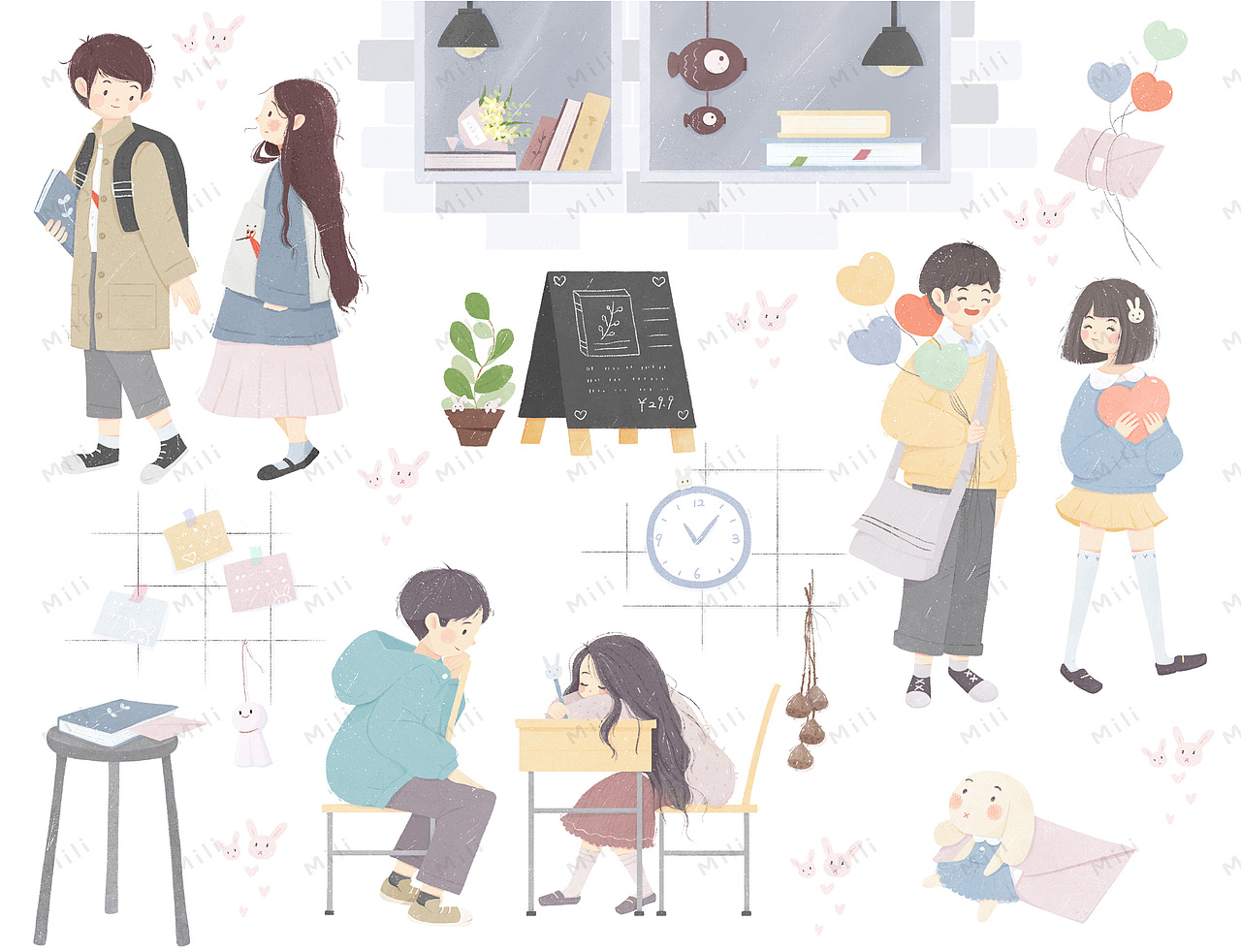 和胶带-小确幸（图ZMTUwNTE5MTQ4） - 商业插画 - 站酷设计师Mili咪哩原创素材 - 站酷ZCOOL