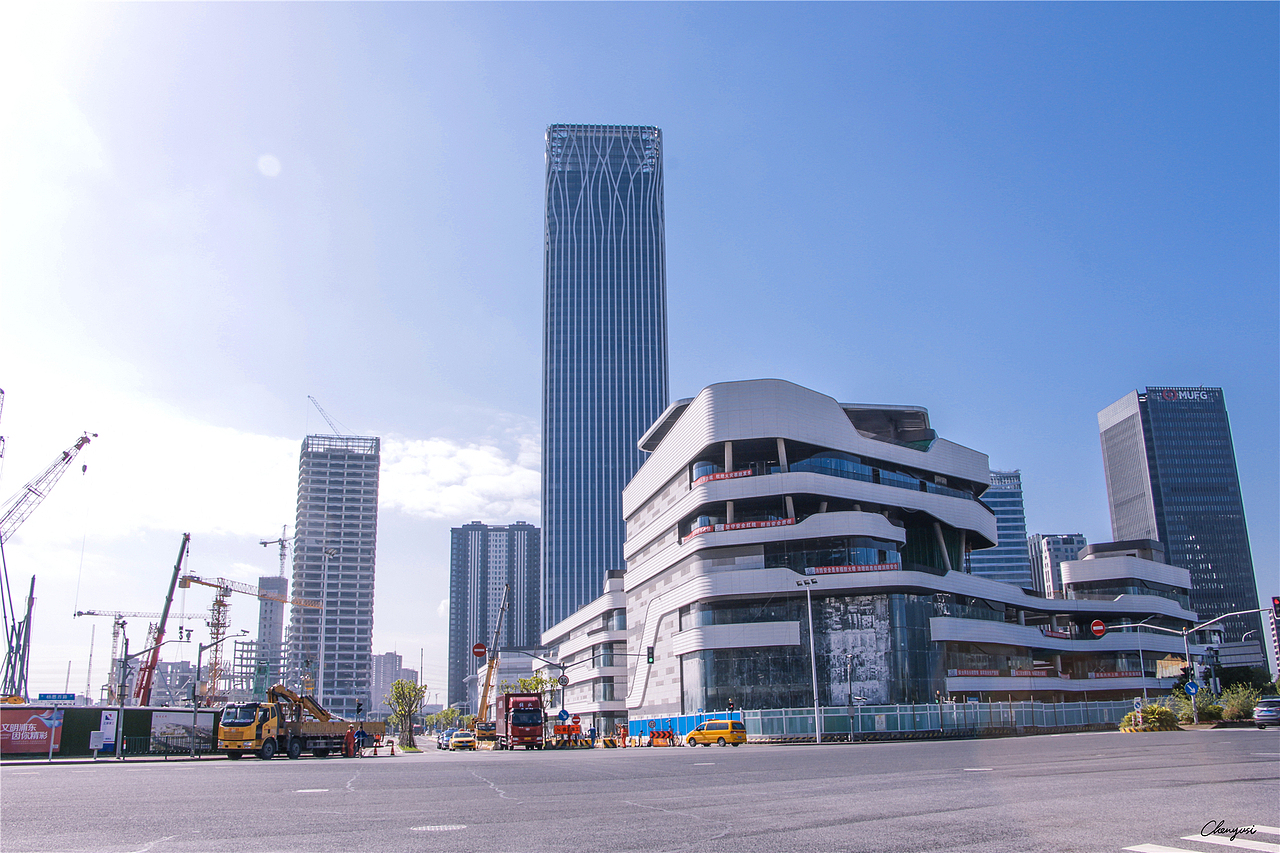 上海前滩CBD、徐汇西岸，2020年10月最新建设进展（图ZMjI4NTQ5MjQw） - 环境/建筑摄影 - 站酷设计师尚沪晴好原创素材 - 站酷ZCOOL
