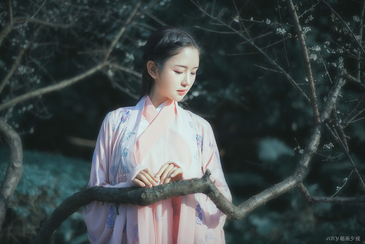 折梅寄相思（图ZNjgyMzc3MjA=） - 人像摄影 - 站酷设计师朝画夕视原创素材 - 站酷ZCOOL