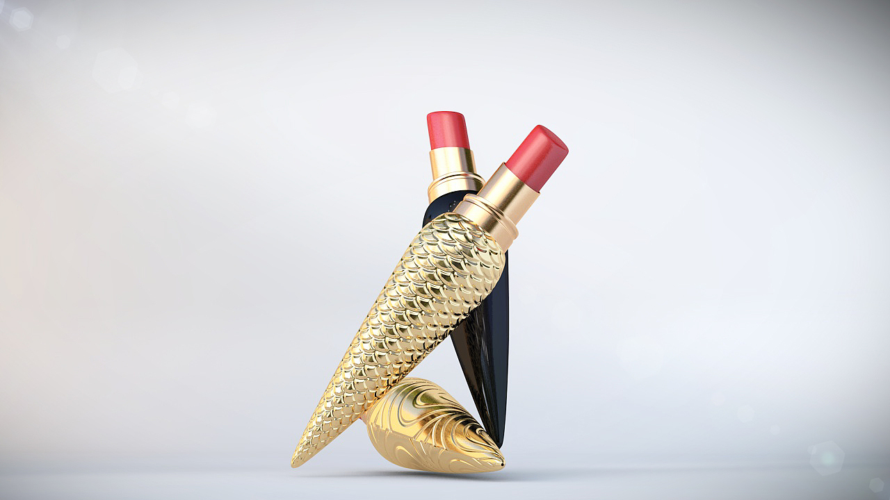 c4d 口紅（圖ZMjAxNzM3MDA4） - 生活用品 - 站酷設計師wangcheng0原創(chuàng)素材 - 站酷ZCOOL