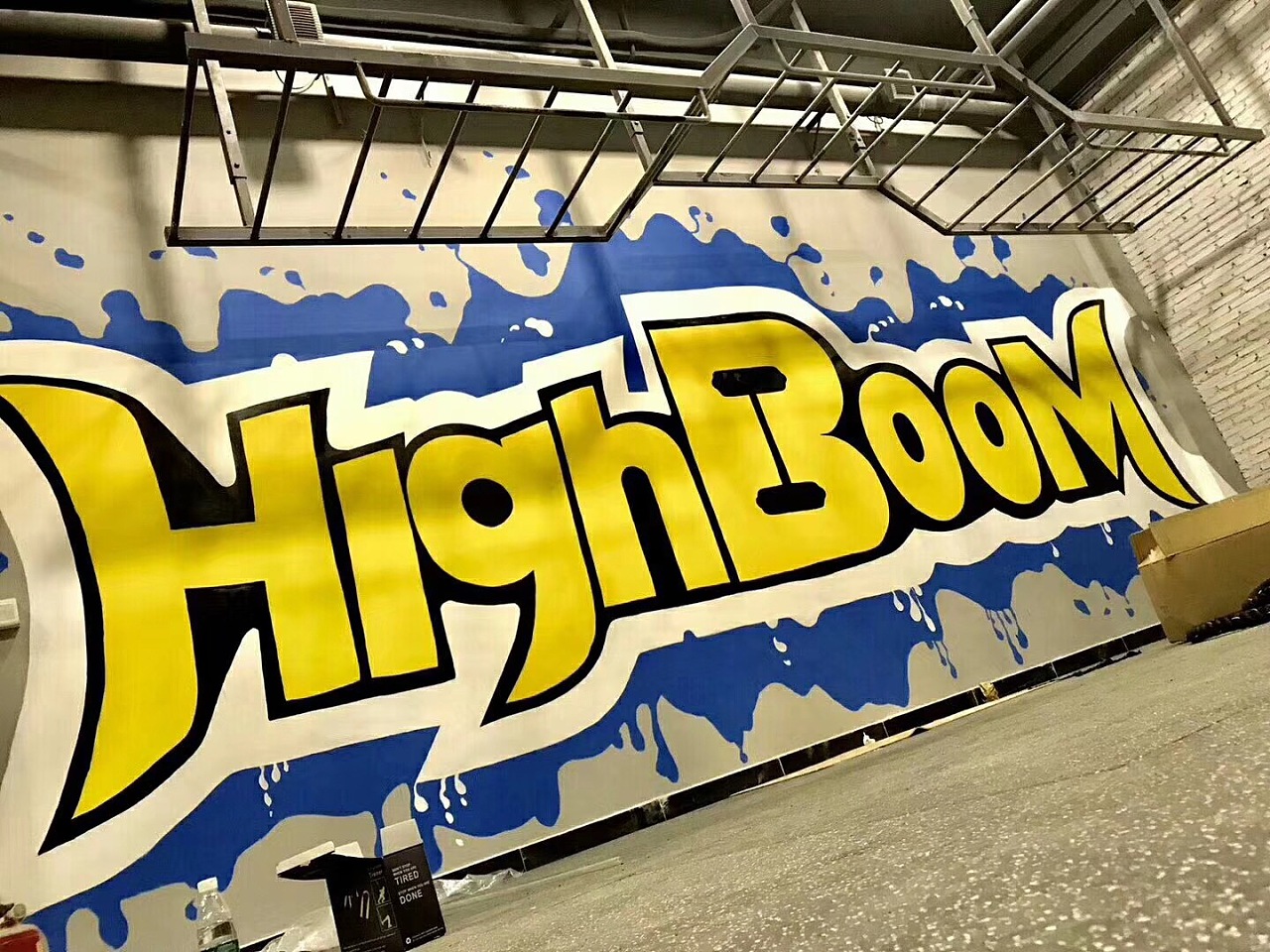 嗨豹健身房墙绘|插画|新锐潮流插画|老吴绘画 - 原创作品 - 站酷