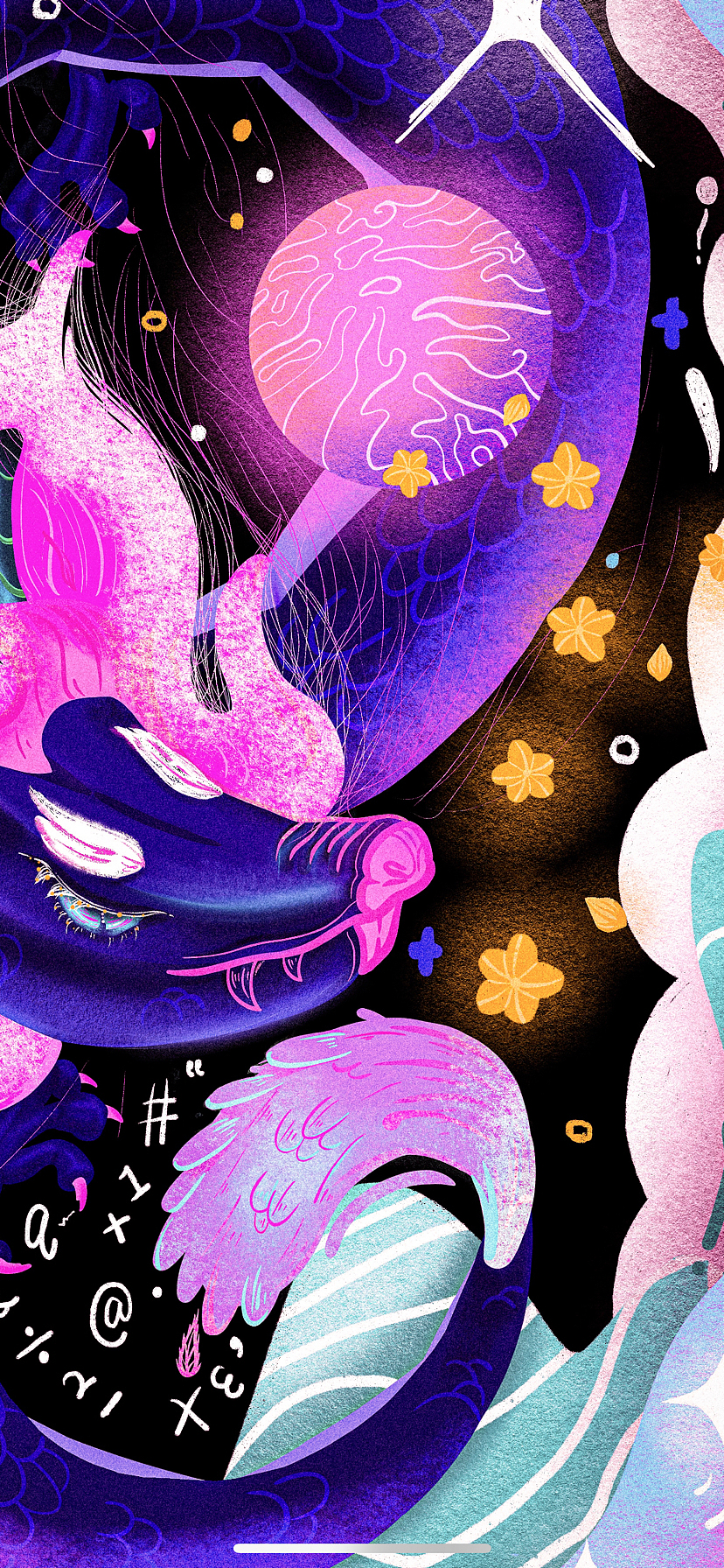 娇龙戏珠（图ZMzU0MTA5MDYw） - 艺术插画 - 站酷设计师乐乐不吃了原创素材 - 站酷ZCOOL