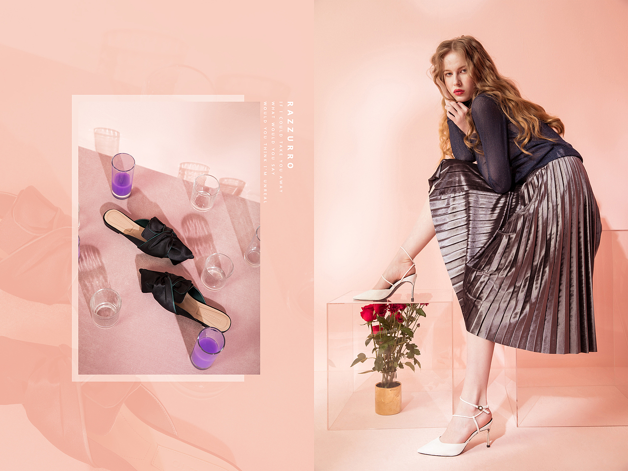 RAZZURRO女鞋品牌形象大片时尚摄影