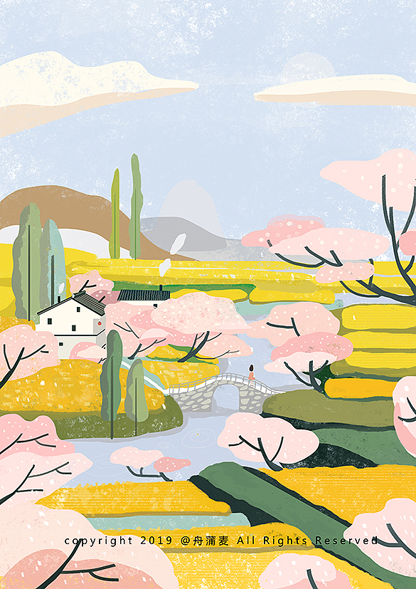 春天，花开（图ZMTUyMjU2NjU2） - 创作习作 - 站酷设计师舟蒲麦原创素材 - 站酷ZCOOL