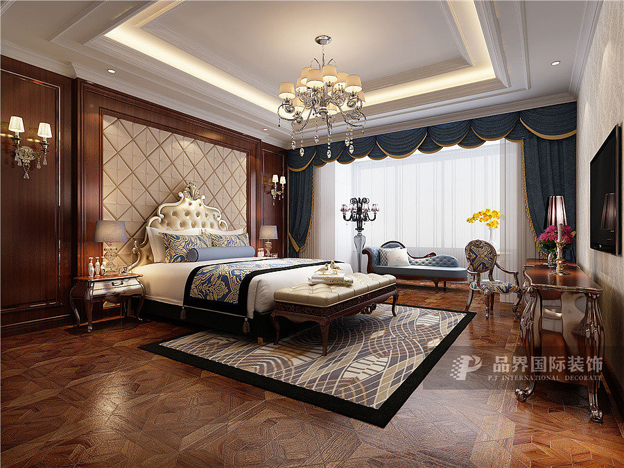 朗曼新城350平叠墅欧式风格装修设计案例