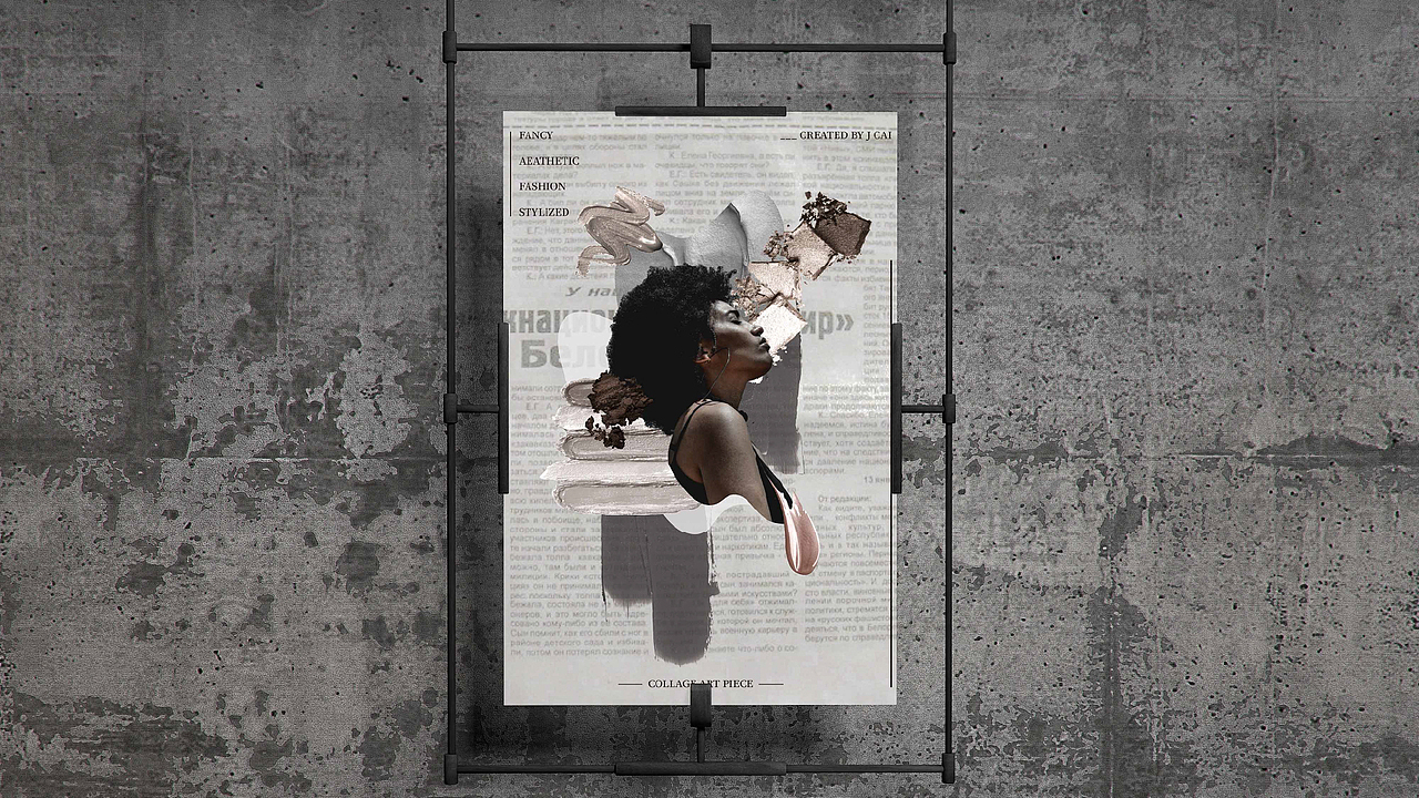 时尚人物海报设计 ｜ 拼贴设计 ｜ collage piece（图ZMjcxODA3MDc2） - 海报 - 站酷设计师UntitledONE原创素材 - 站酷ZCOOL