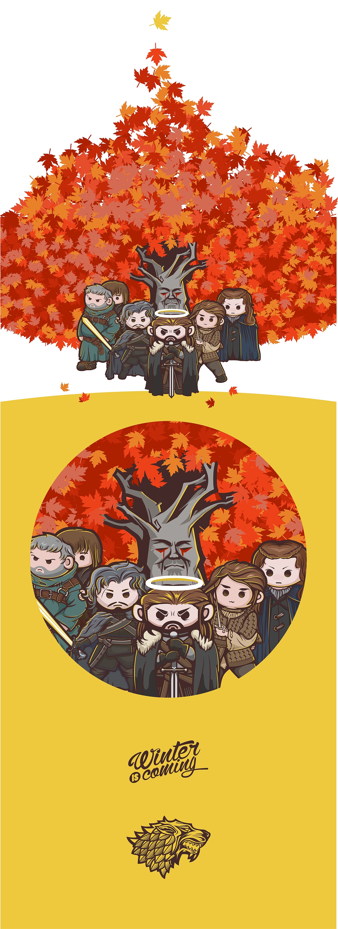 权力的游戏 House Stark（图ZNzAyNzYxNTY=） - 创作习作 - 站酷设计师人间鲤鱼原创素材 - 站酷ZCOOL