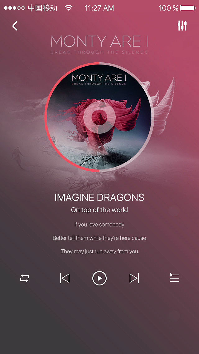 播放器界面动效展示（图ZMTE2MDQzMzMy） - 动效设计 - 站酷设计师纪荣基PMDESIGN原创素材 - 站酷ZCOOL