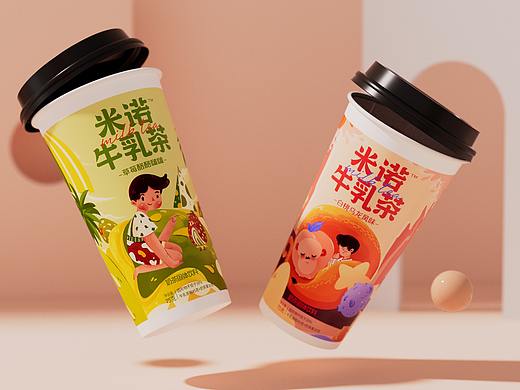 米诺奶茶包装设计