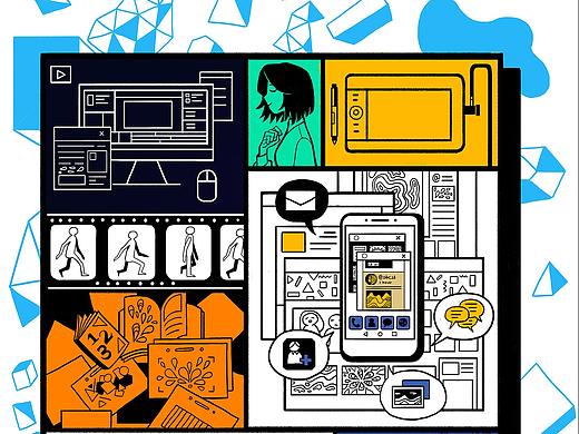 给作品集画的封面图