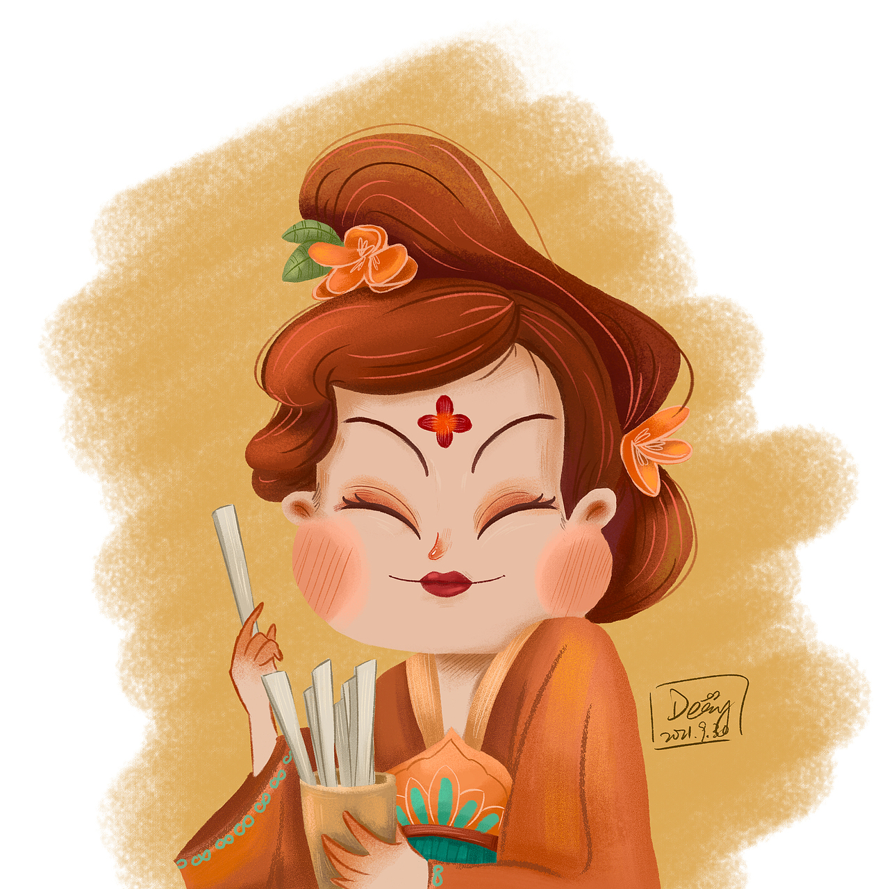 Destiny｜头像插画习作（图ZMjc1MjEzNzMy） - 创作习作 - 站酷设计师悦YUE_DESTINY原创素材 - 站酷ZCOOL