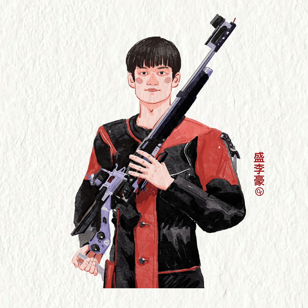 巴黎奥运会夺金时刻（图ZMzc5NjE4MDky） - 艺术插画 - 站酷设计师喻巧原创素材 - 站酷ZCOOL