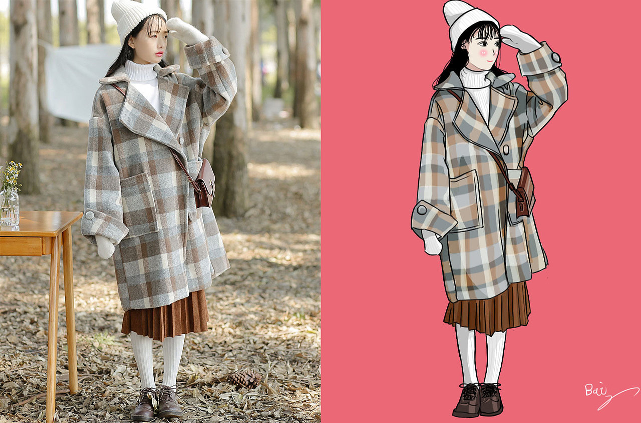 真人转漫画 习作