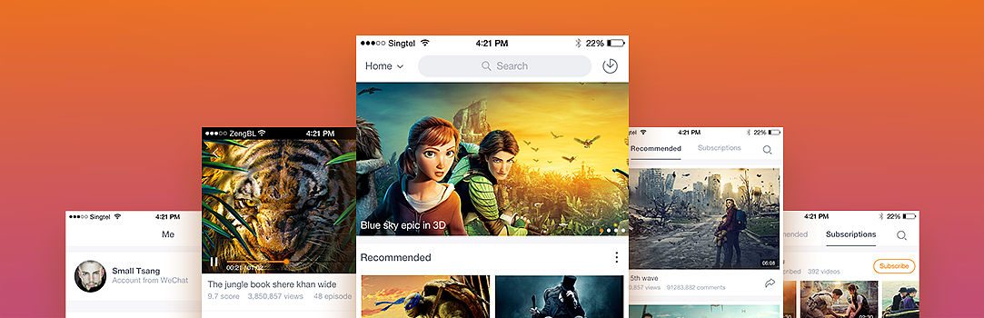 Tencent Video Redesign（图ZNTM0NjA4MzI=） - APP界面 - 站酷设计师SmallTsang原创素材 - 站酷ZCOOL