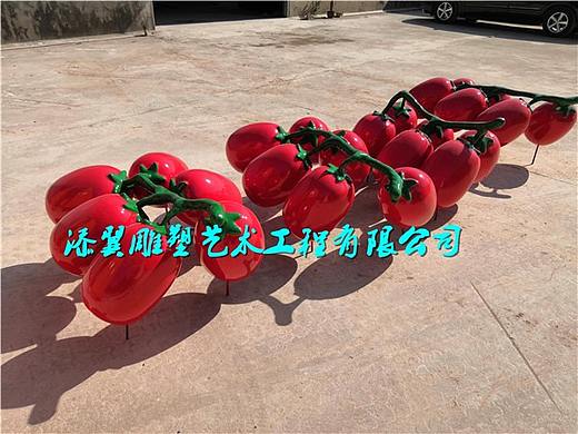 乡土的特殊味道一串串圣女果玻璃钢小番茄雕塑
