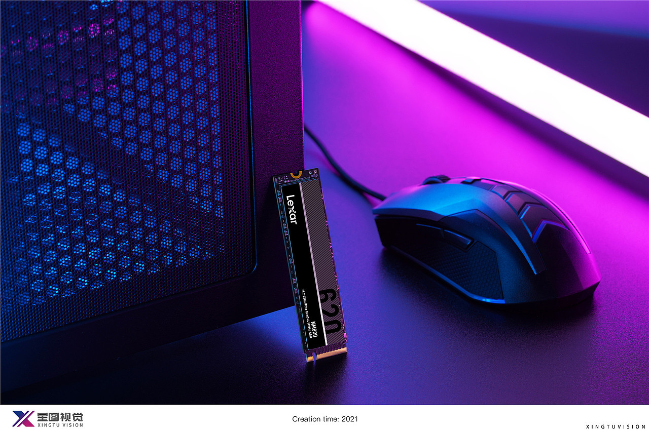 雷克沙 & XT vision M.2固态硬盘拍摄（图ZMjc2NDczNTU2） - 产品摄影 - 站酷设计师星图视觉原创素材 - 站酷ZCOOL