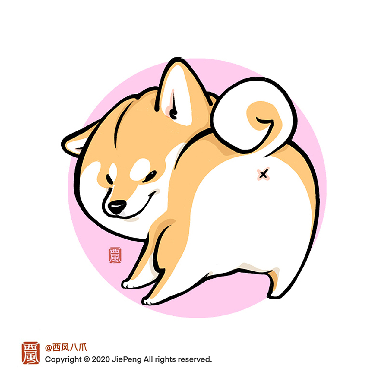 柴犬枸杞 q甜治愈篇|插画|艺术插画|西风xifeng - 原创作品 - 站酷