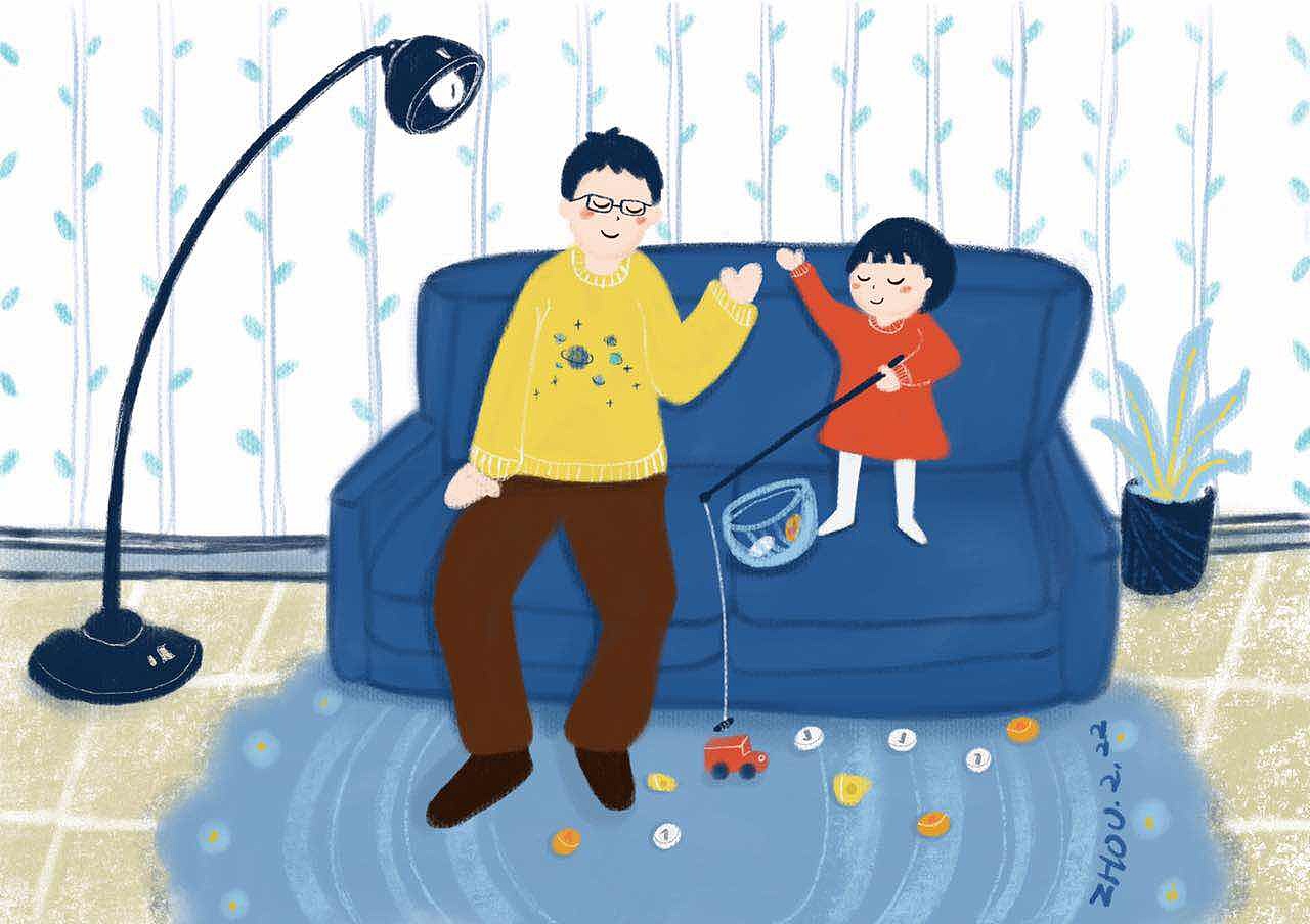 爸爸给我做了新玩具