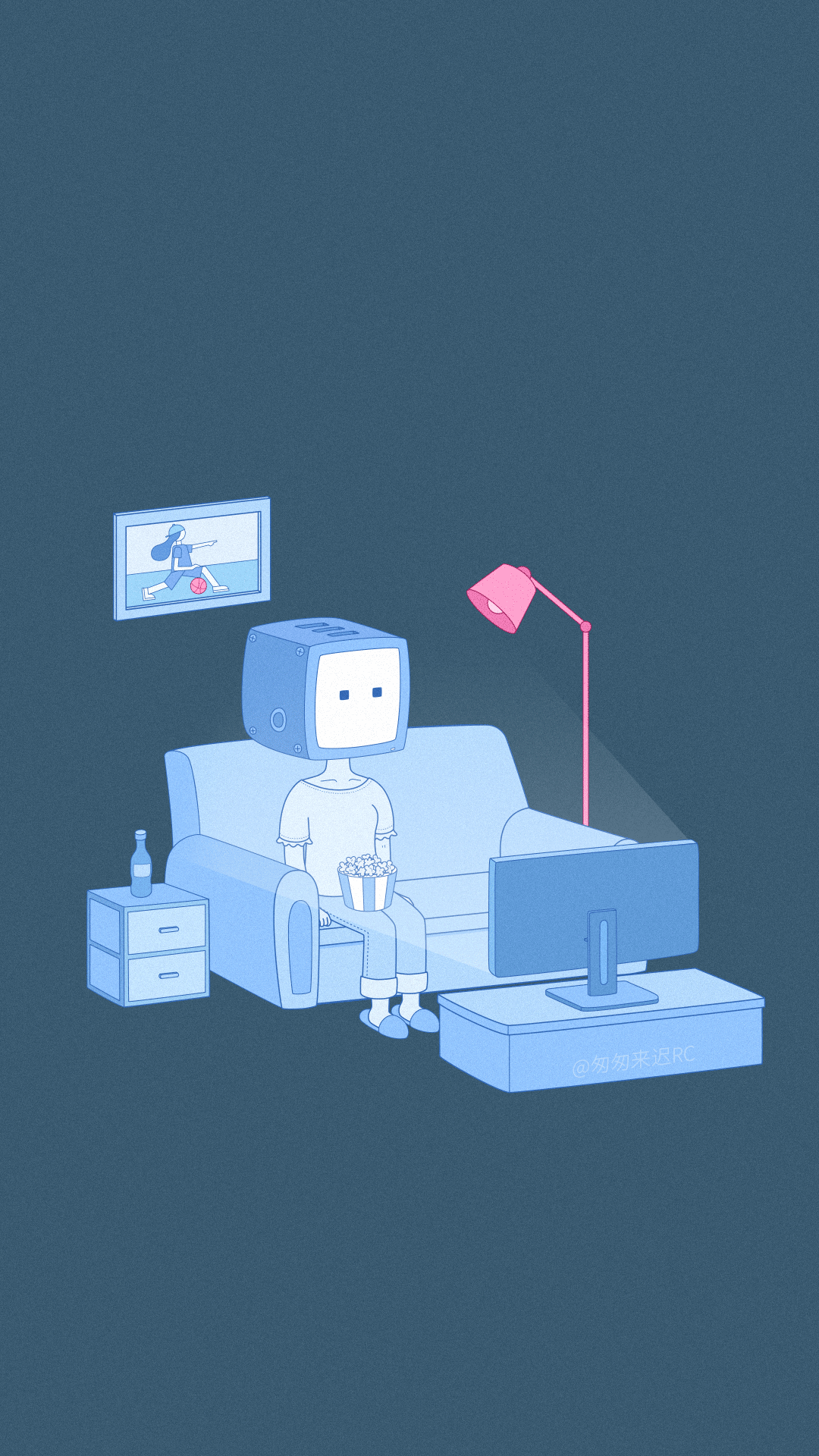 扁平插画|拒绝机械化的生活（图ZMjkyNjEzNTcy） - 创作习作 - 站酷设计师匆匆来迟RC原创素材 - 站酷ZCOOL