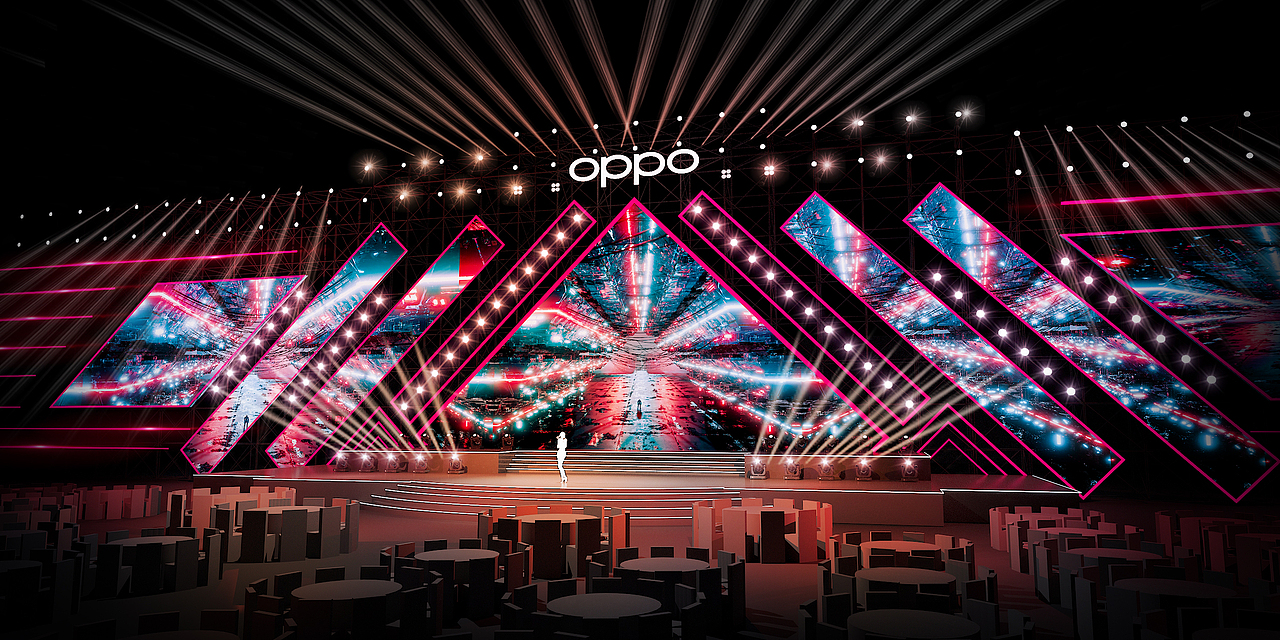 2020 oppo年会分舞台设计（图ZMjEzNTg2Mzc2） - 舞台美术 - 站酷设计师庸人自扰Q原创素材 - 站酷ZCOOL