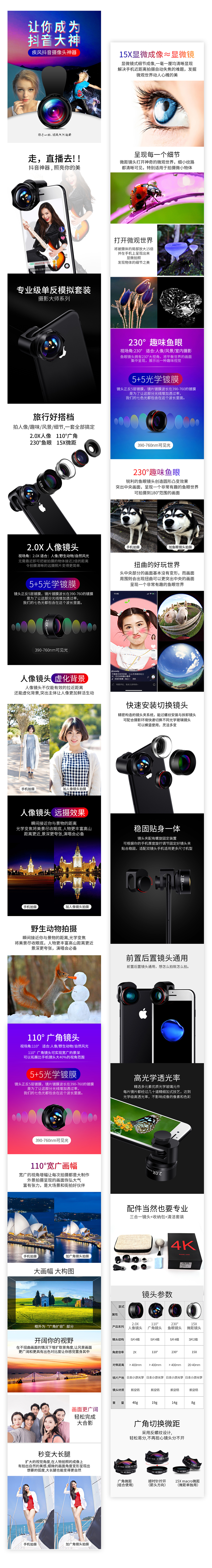 一个手机镜头-库存