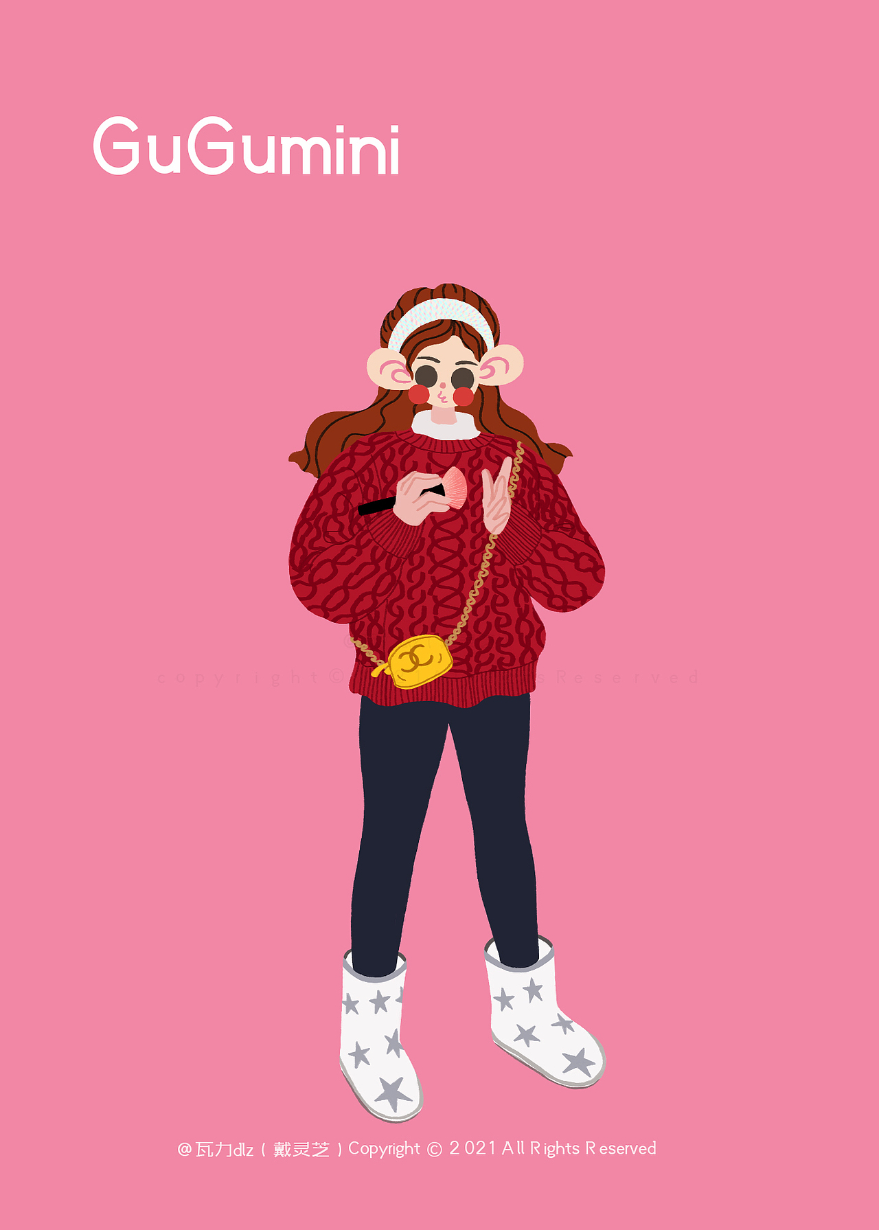 帮朋友画的一组童装卡通插画扁平风的