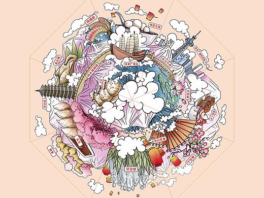 MISSRAIN城市印象插画---南京篇