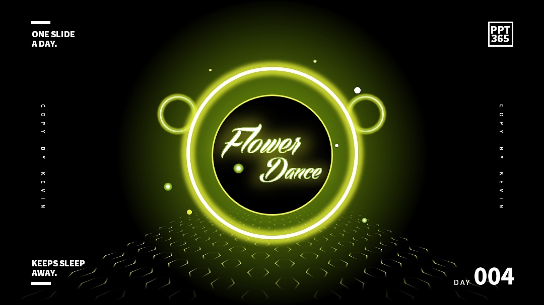 #PPT365#Day004—霓虹灯效果PPT平面设计03