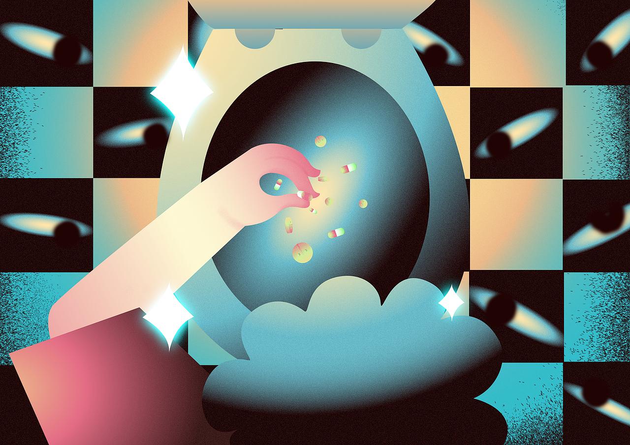 《药丸国的故事-The Story Of Pilltopia》(图ZMjkzNTgyODA4) - 艺术插画 - 站酷设计师RayraySu原创素材 - 站酷ZCOOL